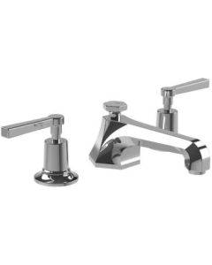 Lefroy Brooks M1-1101-NK Mackintosh (1930) Lever Handles Three Hole Basin Mixer With Pop-Up Waste