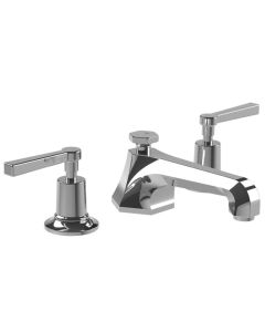 Lefroy Brooks M1-1101-CP Mackintosh Lever Three Hole Basin Mixer With Pop-up Waste - Chromium Plate