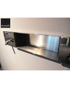 Agape AMEN0952A Square Shelf in Polished Stainless Steel