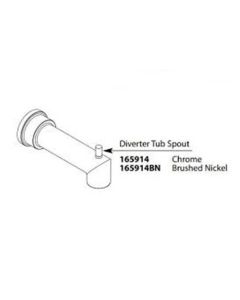 Moen 165914 Arris Tub Spout in Chrome