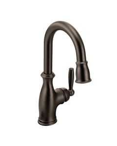 Moen 5985ORB Brantford Pulldown Single Mount Bar Faucet in Oil Rubbed Bronze