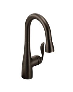 Moen 5995ORB Arbor Pullout Spray Single Hole Bar Faucet in Oil Rubbed Bronze