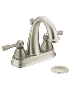 Moen 6121BN Kingsley Centerset Bathroom Faucet in Brushed Nickel