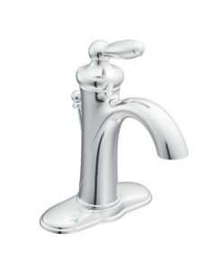Moen 6600 Brantford Deck Mount Bathroom Faucet in Chrome