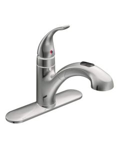 Moen 67315C Integra Pullout Spray Single Hole Kitchen Faucet in Chrome