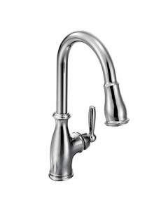 Moen 7185C Brantford Deck Mount Kitchen Faucet in Chrome