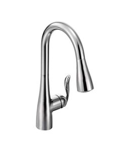 Moen 7594C Arbor™ 1.5 GPM Single Handle High Arc Pull Down Kitchen Faucet in Polished Chrome