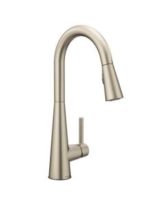 Moen 7864SRS Sleek Pullout Spray Single Hole Kitchen Faucet Spot Resist in Stainless