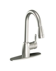 Moen CA42519CSL Baystone Kitchen Faucet Classic Stainless
