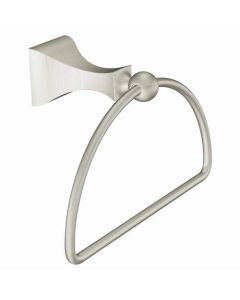 Moen DN8386BN Retreat 3.160 Towel Ring in Brushed Nickel