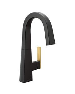 Moen S55005BL Nio One-Handle Bar FaucetIncludes Secondary Handle Option