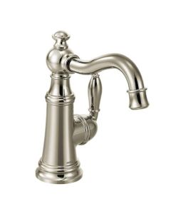 Moen S62101NL Weymouth Single Hole Bar Faucet in Nickel