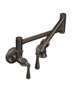Moen S664ORB Potfiller Wall Mount Kitchen Faucet in Oil Rubbed Bronze