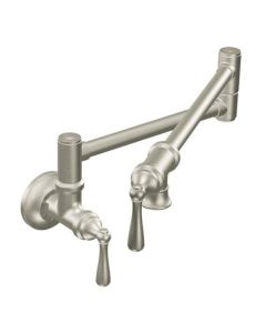 Moen S664SRS Potfiller Wall Mount Kitchen Faucet Spot Resist Stainless