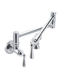 Moen S664 Potfiller Wall Mount Kitchen Faucet in Chrome