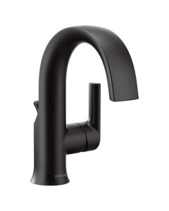 Moen S6910BL Doux Single Hole Bathroom Faucet in Matte Black