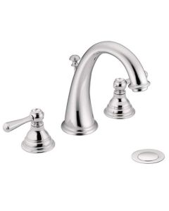 Moen T6125 Kingsley™ 1.5 GPM Two Handle Widespread Bathroom Faucet Trim Only in Chrome (Rough In Sold Separately)