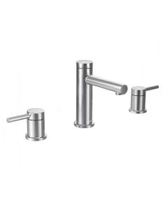 Moen T6193 Align™ 1.5 GPM Two Handle Widespread Bathroom Faucet Trim Only in Chrome (Rough In Sold Separately)