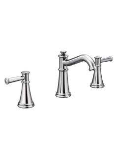 Moen T6405 Belfield™ 1.2 GPM Widespread Two-Handle High Arc Bathroom Faucet Trim Only in Chrome (Rough In Sold Separately)