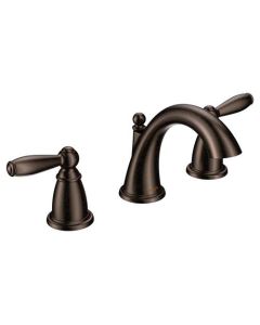 Moen T6620ORB Brantford 1.2 GPM Two Handle High Arc Widespread Bathroom Faucet Trim Only in Oil Rubbed Bronze (Rough Sold Separately)