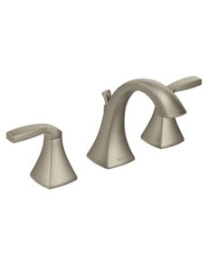 Moen T6905BN Voss™ 1.5 GPM Two Handle Widespread Bathroom Faucet Trim Only in Brushed Nickel (Rough In Sold Separately)