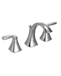 Moen T6905 Voss™ 1.5 GPM Two Handle Widespread Bathroom Faucet Trim Only in Chrome (Rough In Sold Separately)