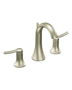 Moen TS41708BN Finaa™ Two-Handle High Arc Widespread Bathroom Faucet Trim Only in Brushed Nickel (Rough In Sold Separately)