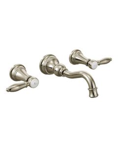 Moen TS42106NL Weymouth Wall Mount Bathroom Faucet in Polished Nickel