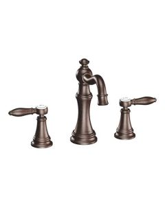 Moen TS42108ORB Weymouth Widespread Bathroom Faucet in Oil Rubbed Bronze