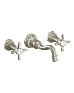 Moen TS42112BN Weymouth Wall Mount Bathroom Faucet in Brushed Nickel