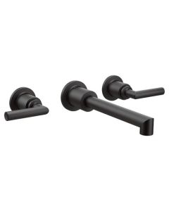 Moen TS43003BL Arris Wall Mount Bathroom Faucet in Matte Black
