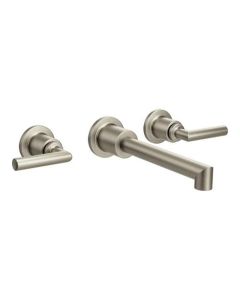Moen TS43003BN Arris Wall Mount Bathroom Faucet in Brushed Nickel
