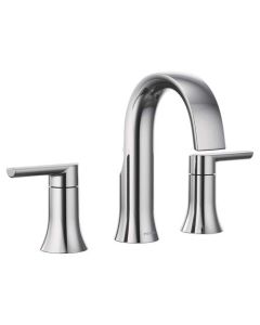 Moen TS6925 Doux 1.2 GPM Widespread Bathroom Faucet Trim Only in Chrome (Rough In Sold Separately)