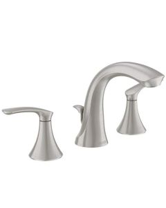 Moen WS84551SRN Darcy Widespread Bathroom Faucet Spot Resist in Brushed Nickel