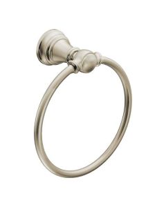 Moen YB8486NL Weymouth 8.900 Towel Ring in Nickel