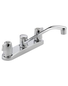 Peerless P221LF Core Two Handle Kitchen Faucet In Chrome peerless lv blade 2 hndl