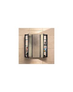 Robern PLM3630W PL Series Cabinet, 36" x 30" x 4", Three Door, Bevel Edge, White Interior, Non-Electric