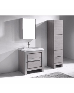 Madeli QSV2230-30-130-WH 30" Quartzstone Countertop With Apron
