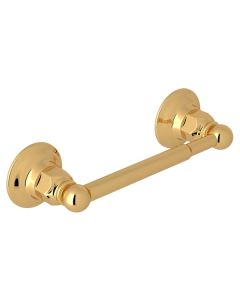 Rohl ROT18IB Acqui Italian Bath Wall Mount Single Spring Loaded Toilet Paper Holder in Brass