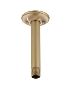 Brizo RP48985GL 6" Ceiling Mount Shower Arm And Flange In Luxe Gold