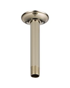Brizo RP48985PN Essential™ 6" Ceiling Mounted Shower Arm and Flange in Brilliance® Polished Nickel