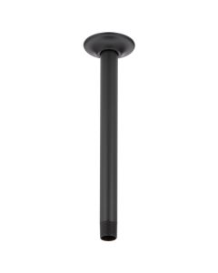 Brizo RP48986BL Essential™ 10" Ceiling Mounted Shower Arm and Flange in Matte Black
