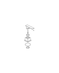 Delta RP63356 Vero Metal Lever Handle Kit - Cold - Roman Tub In Chrome