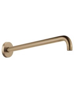 Brizo RP71648GL Essential™ 16" Linear Round Wall Mounted Shower Arm And Flange in Brilliance® Luxe Gold®