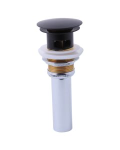 Brizo RP72414BL Push Button Pop-Up With Overflow In Matte Black