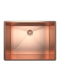 Rohl RSS2418SC Forze Single Bowl Stainless Steel Kitchen Sink in Copper