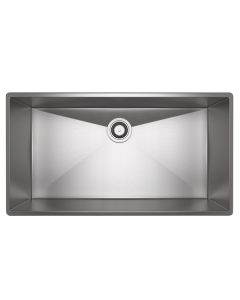 Rohl RSS3318SB Forze Single Bowl Stainless Steel Kitchen Sink in Brushed