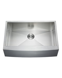Brighton SFA2233-SB 22x33 Farmhouse Single Bowl Apron Front Stainless Steel Kitchen Sink