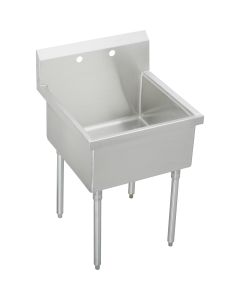 Elkay SS81302 Sturdibilt Stainless Steel 33" x 27-1/2" x 14" Floor Mount, Single Compartment Scullery Sink