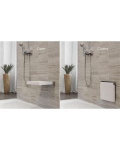 Wetstyle STC14WM-M-5 Complements 14" L Cube Wall-Mount Shower Seat in White